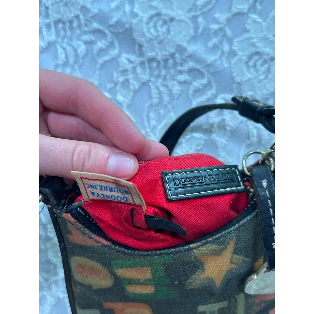 Dooney & Bourke Vintage Rainbow Monogram Mini Bag Y2K 2000s Indie Retro